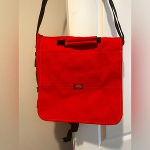 Orange dickies record bag messenger